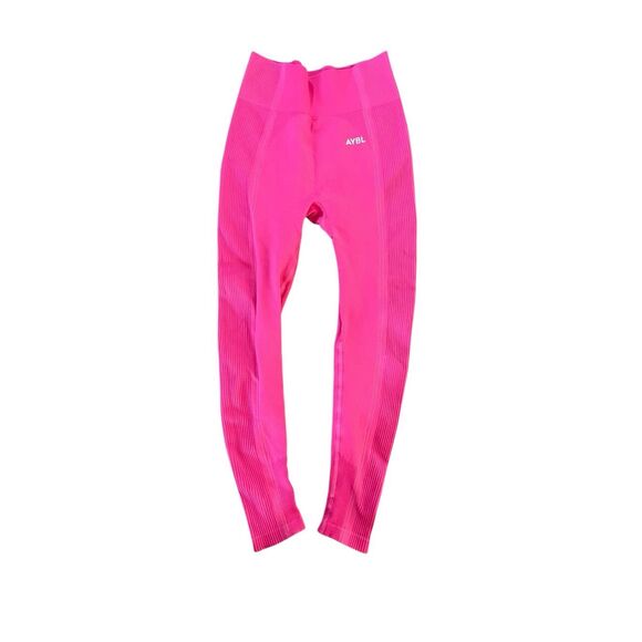 AYBL Seamless Pink Ribbed Leggings – Size M - Picture 1 of 3